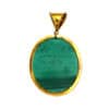 Glass Micro Mosaic Gold Pendent, Roman Ruins. Rome, 19th c - Image 3