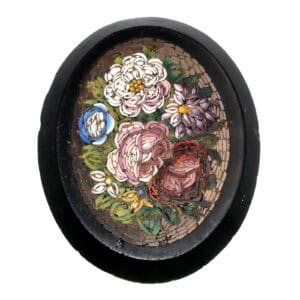Antique Floreal Micro Mosaic , Roma, 19th Century
