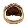 Old European 18-carat Gold Ring with Rubies and Diamonds - Image 4