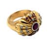 Old European 18-carat Gold Ring with Rubies and Diamonds - Image 6