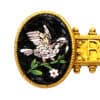 Antique Micromosaic Brooch late 19th c., Set in 18-carat. Rome - Image 5