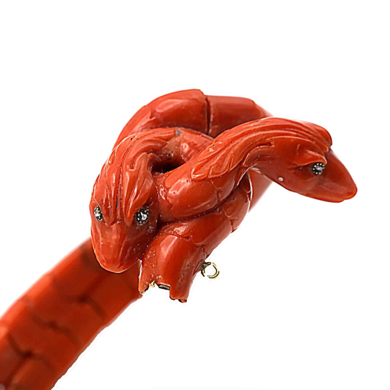 Antique Mediterranean Coral Bangle, Napoli=sold - Image 6