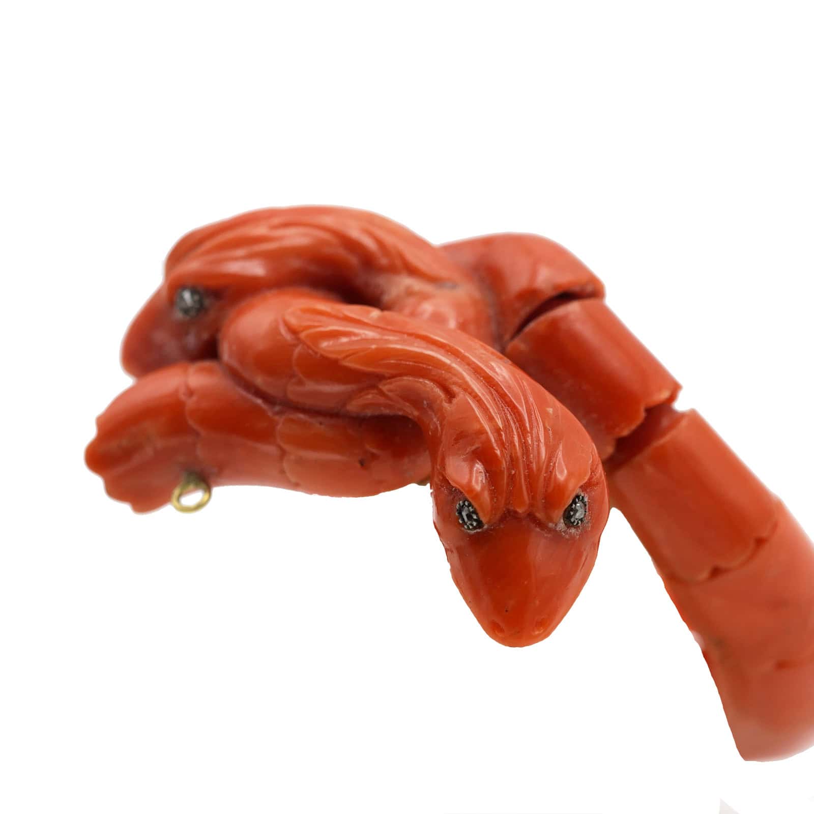 Antique Mediterranean Coral Bangle, Napoli=sold - Image 7