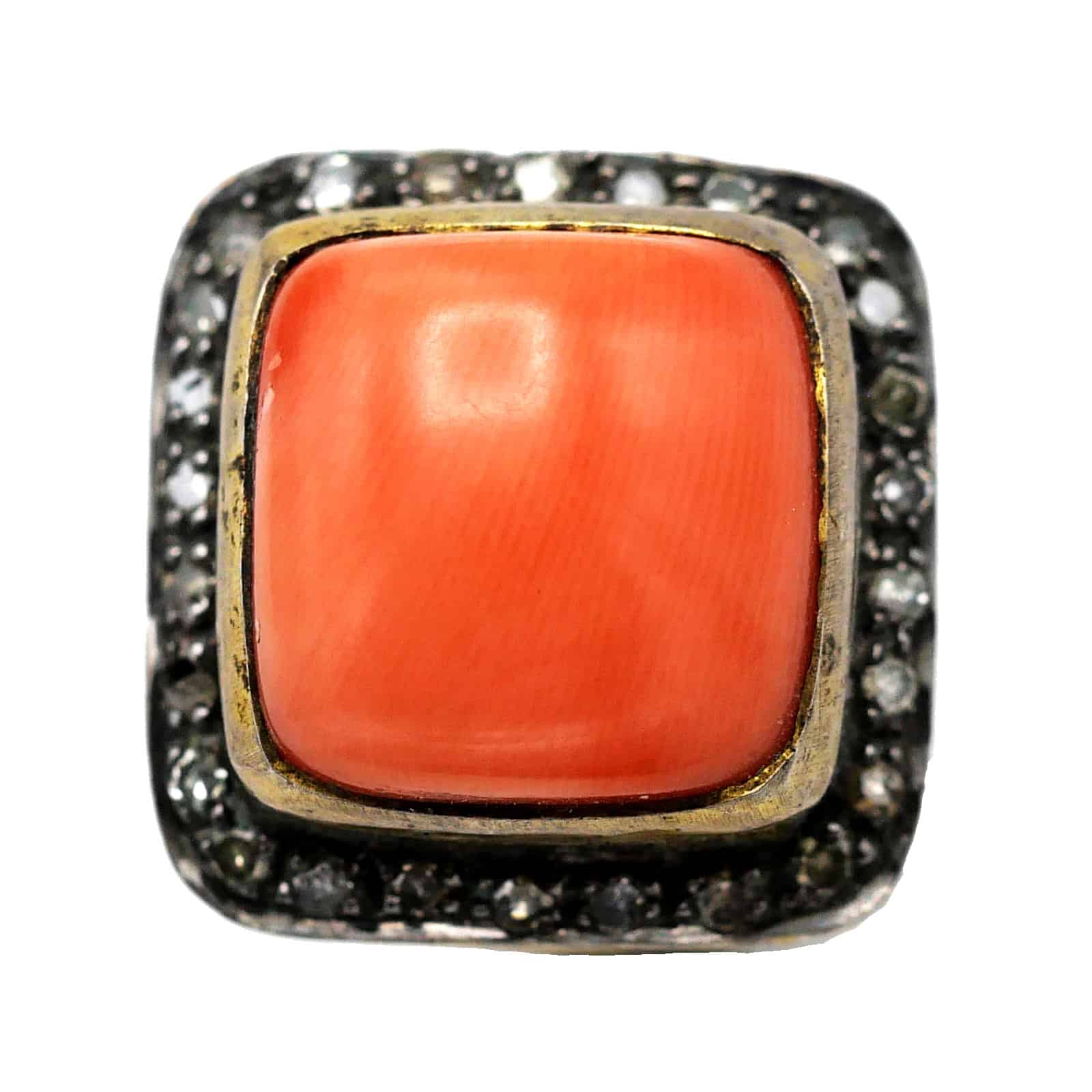 Modern Pair of Earrings , Gold,Diamonds silver and Coral, India - Image 6